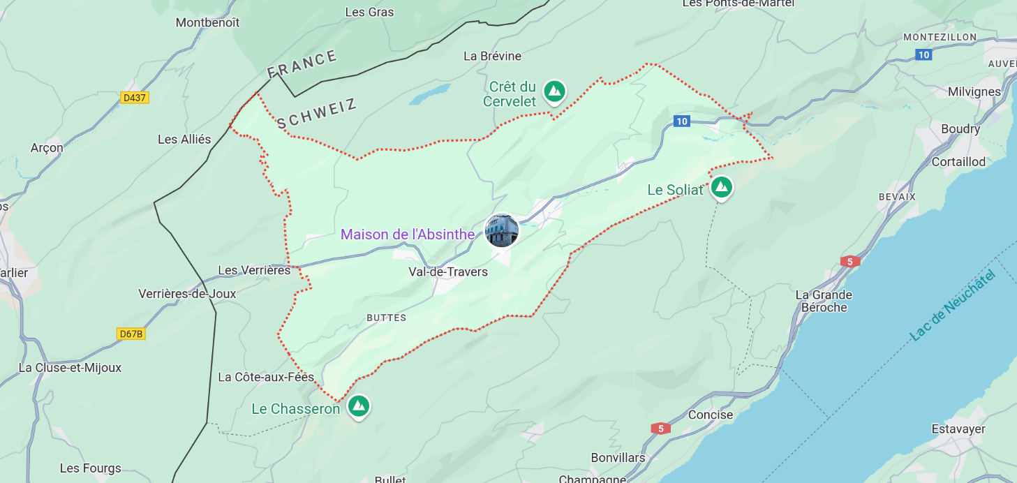 Carte de la région